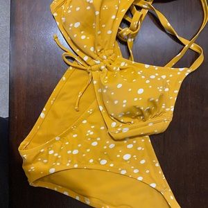 Yellow Polka Dot Bikini